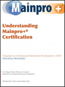 Mainpro Certification Standard March